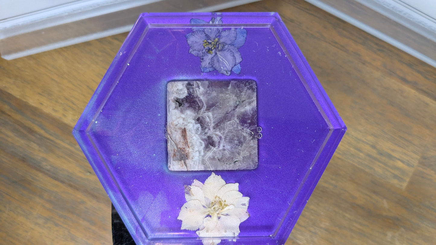 HexaBloom Crystal Coaster Set
