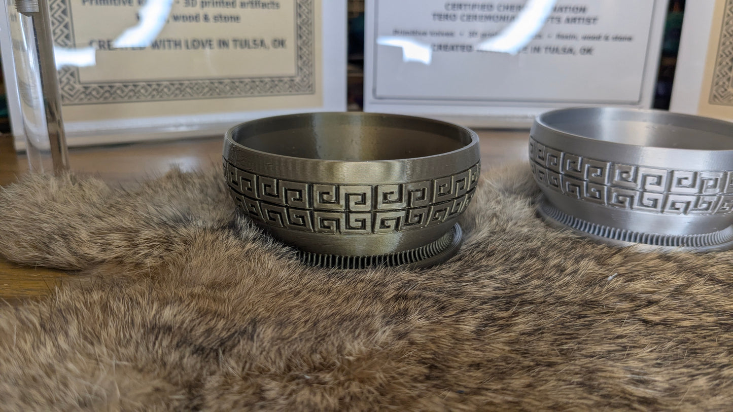 Temple Echo Mini Bowl – Metallic Offering Bowl or Planter (3.5 in)