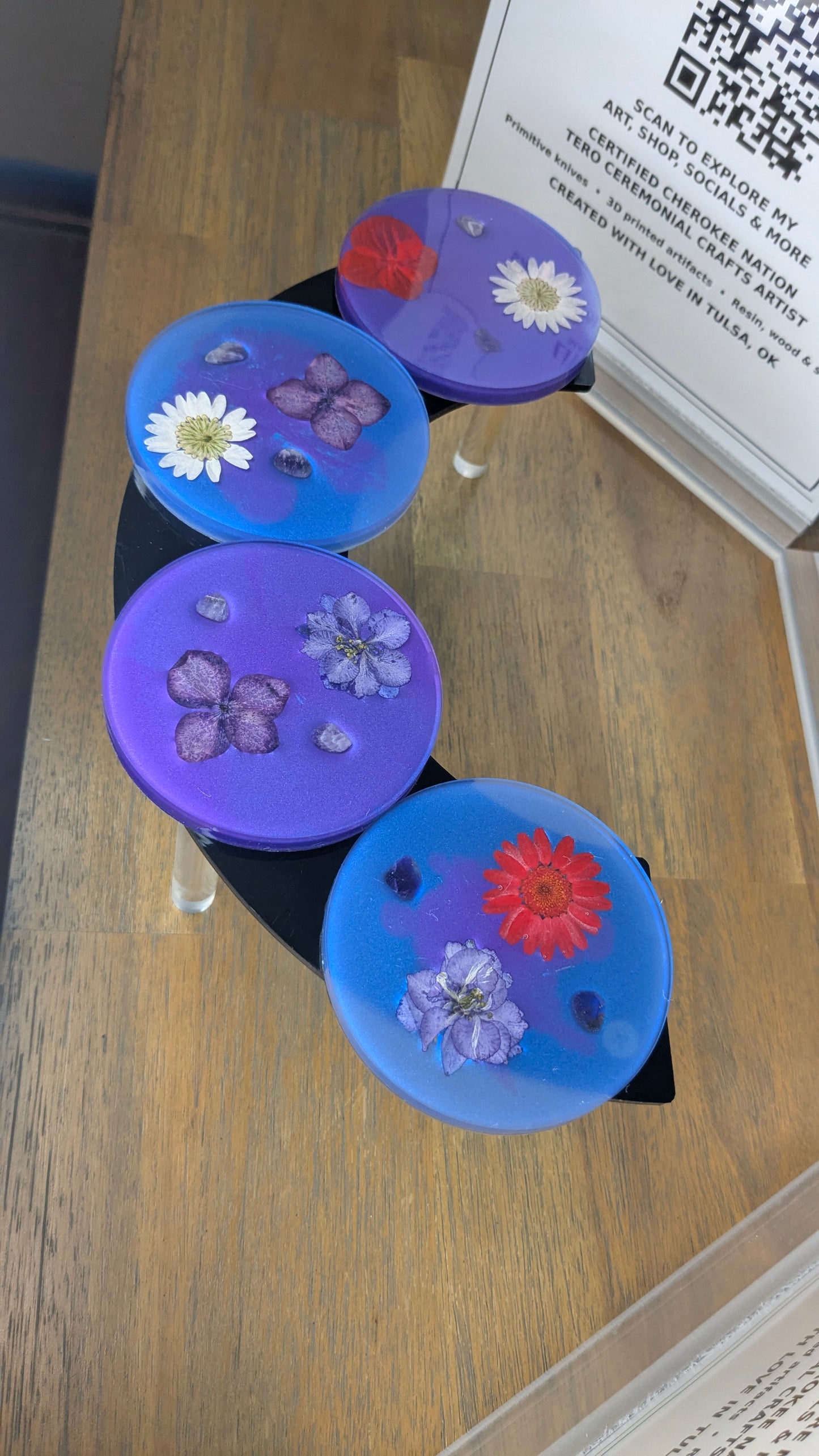 Cosmic Bloom Coaster Set