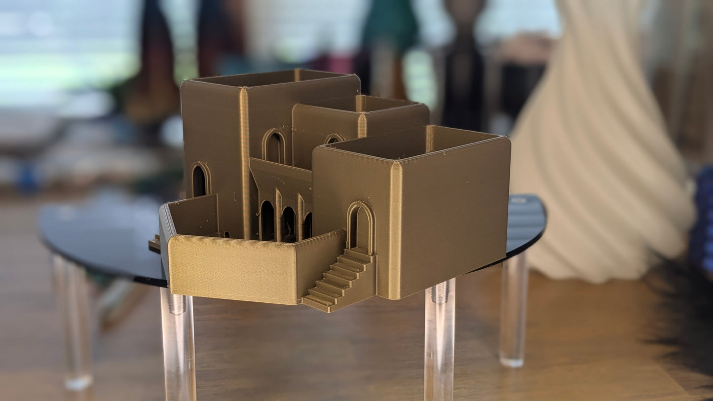 Citadel of Roots (A sacred chamber planter inspired by ancient stone architecture)