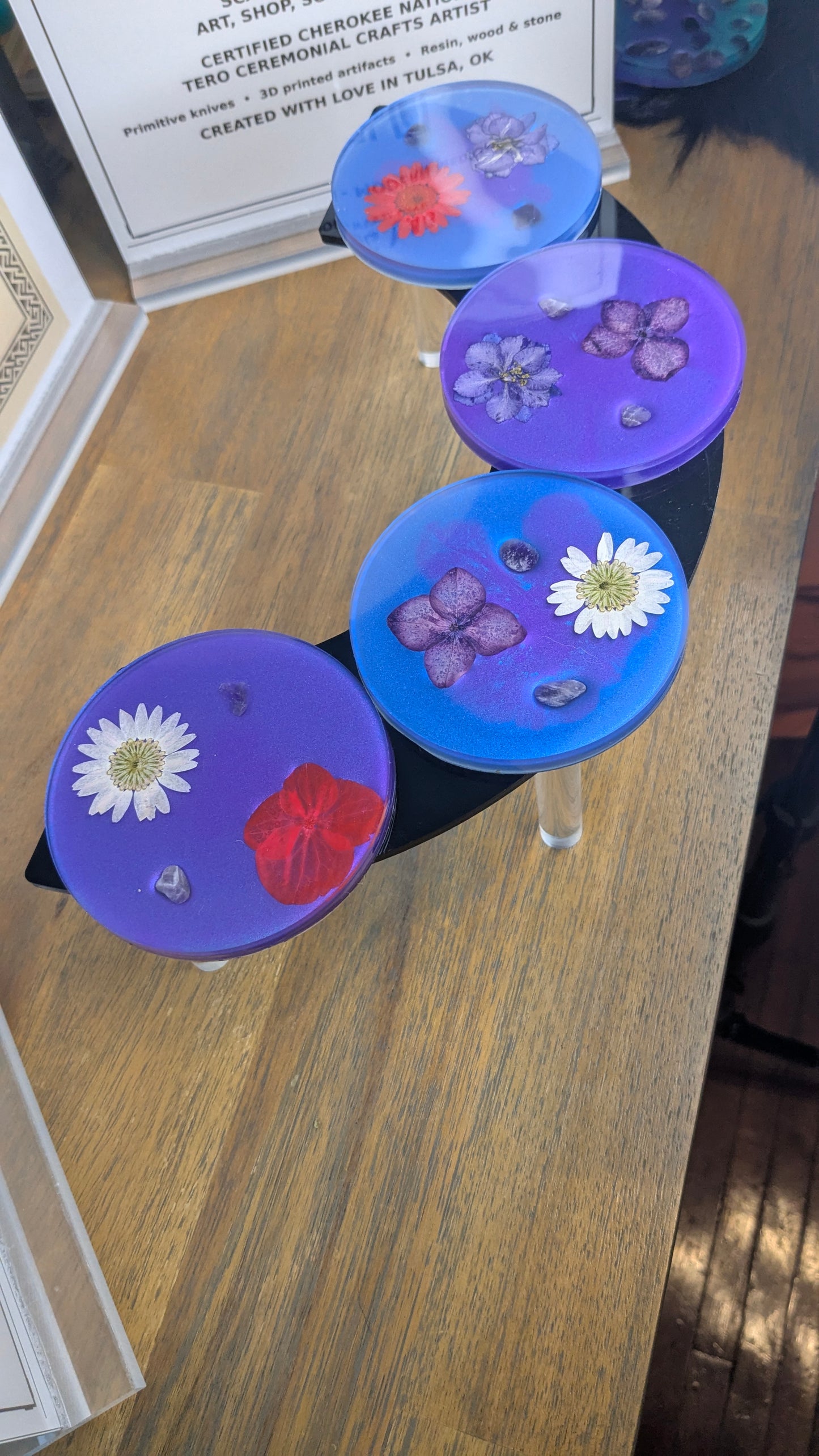 Cosmic Bloom Coaster Set