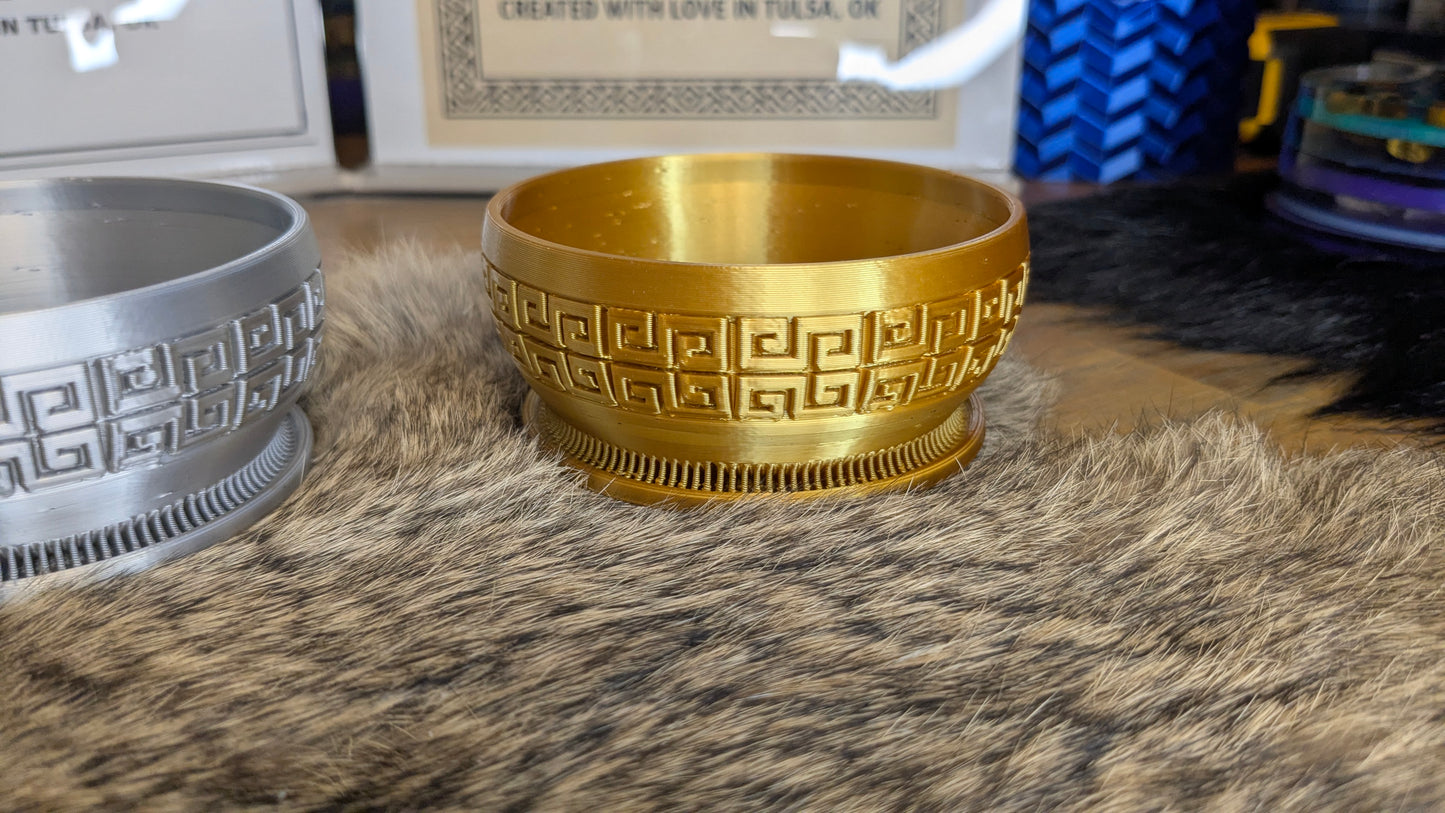 Temple Echo Mini Bowl – Metallic Offering Bowl or Planter (3.5 in)