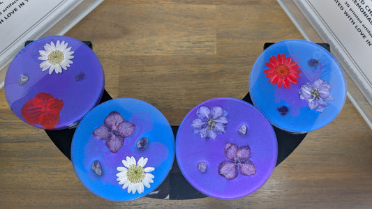 Cosmic Bloom Coaster Set