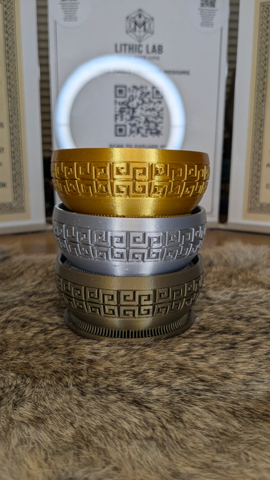 Temple Echo Mini Bowl – Metallic Offering Bowl or Planter (3.5 in)